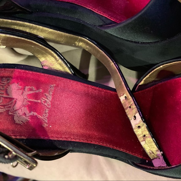 Circus by Sam Edelman Black and Gold Bow Heels - Picture 4 of 5